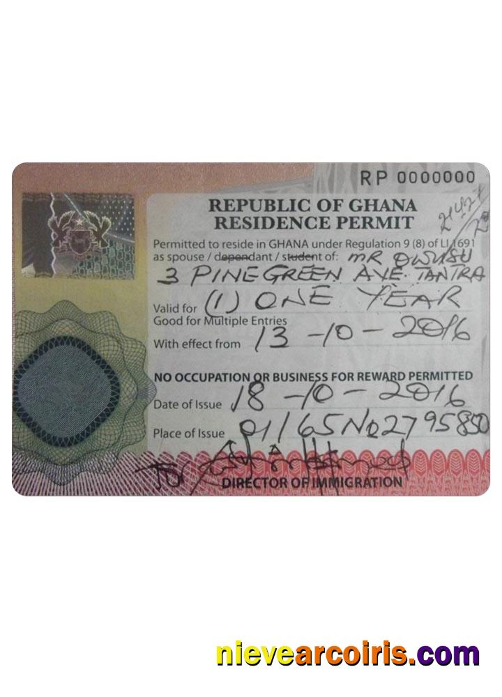 GHANA residence permit
